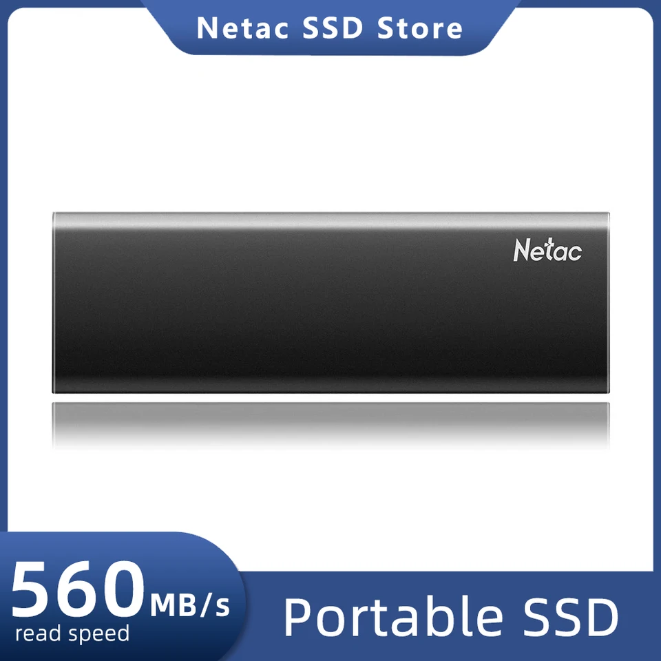 NETAC SSD prenosný SATA 500 GB 1TB 2TB USB 3.2 Gen 2 SSD Externý pevný disk 250 GB Solid State Disk pre prenosný počítač PLYP PS4