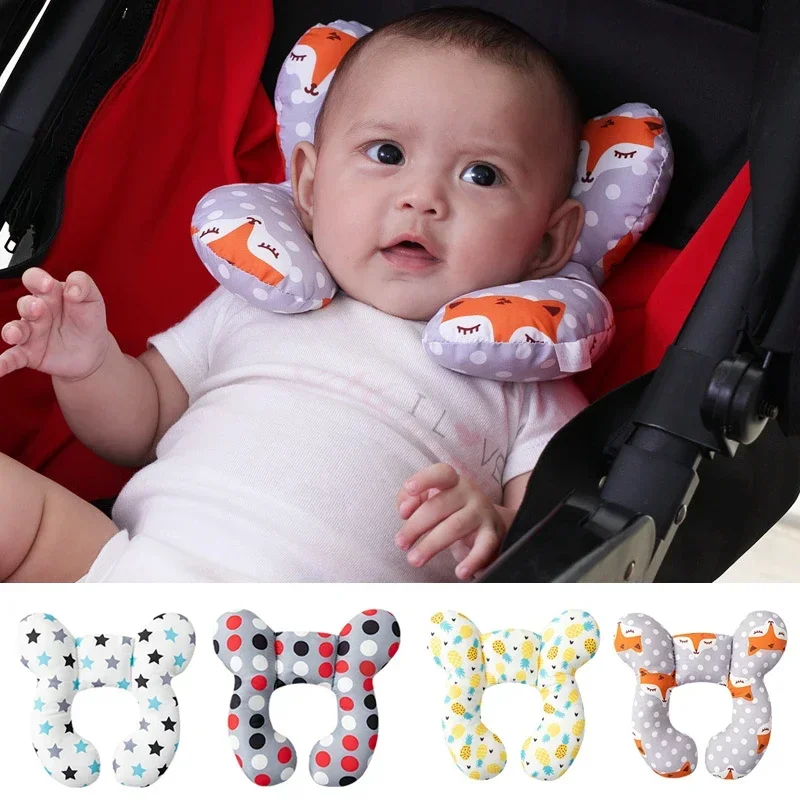 Neues Cartoon Kinder U-Förmiges, Baumwolle Weiches Baby Kissen, Reise Auto Kinder Kissen, Multifunktion Ales Kinderwagen