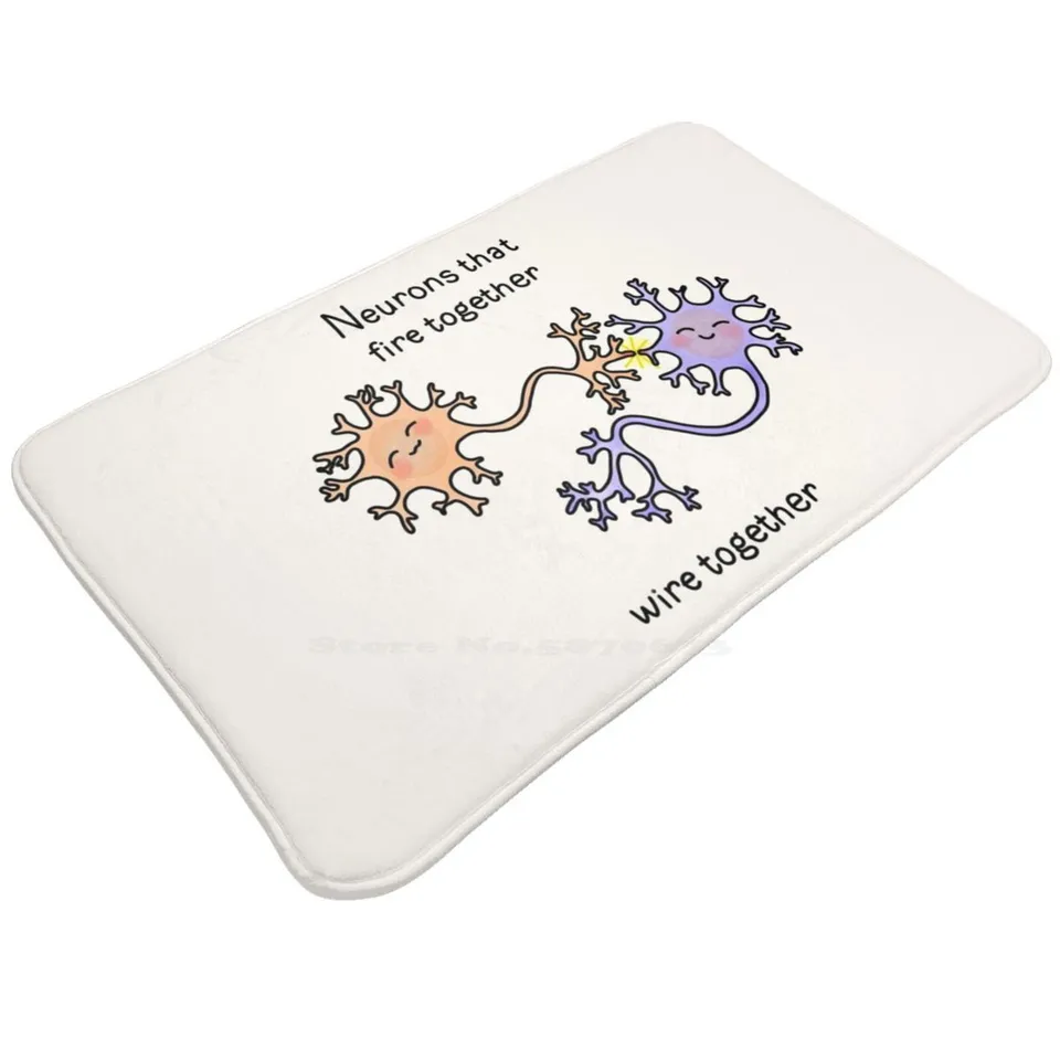 Neuróny mäkké vankúšové domáce koberce dvere koberce koberce neuróny synapsie biológia biochémia Neuroscience Puns Puns mozog hlúpy roztomilý roztomilý