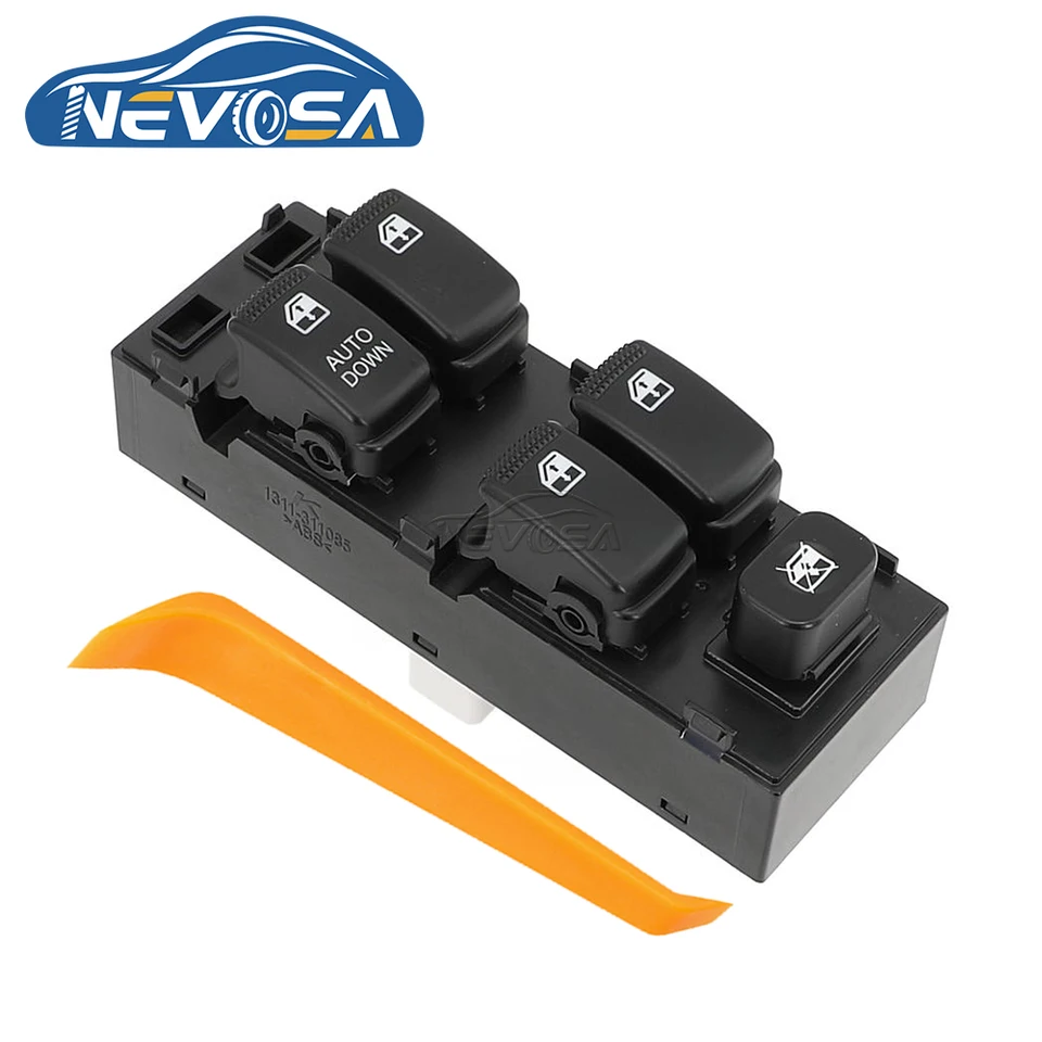 Nevosa 93570-1C110 LHD predný ľavý ovládač prepínač prepínača pre Hyundai Getz Matrix 2003 2004 2011 Kia Carens 2002 2005