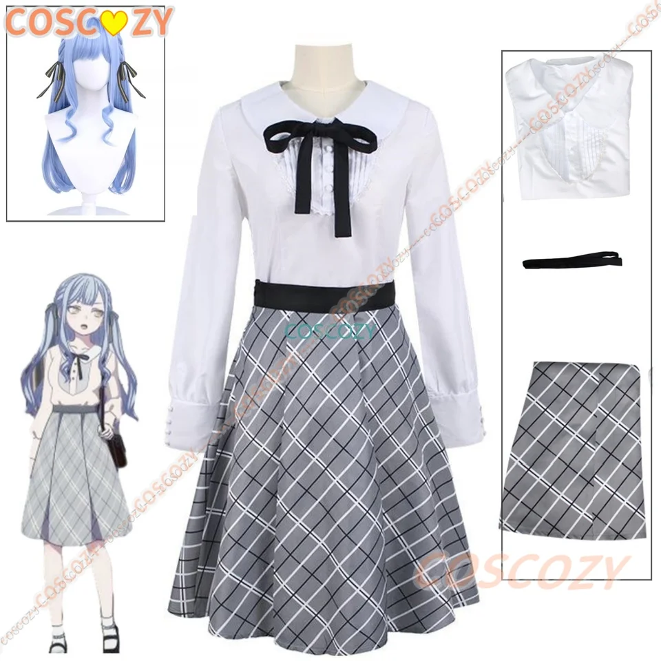 New Bang Dream Mygo Togawa Sakiko Cosplay kostýmy Blue Wig Anime Cosplay kostým ženy oblečenie na večierok Konvencia udalostí