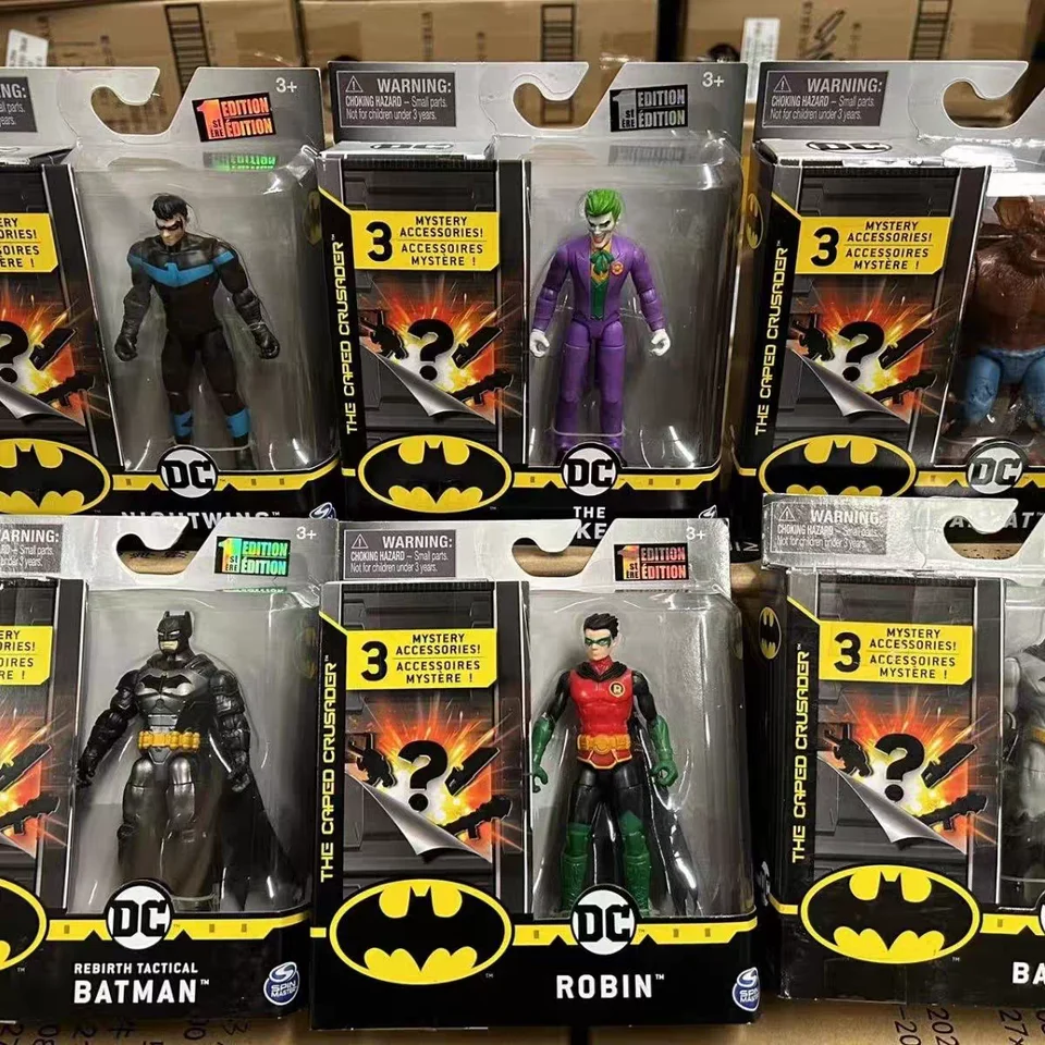 New Case Marvel Series Superman Movie Batman Action Figure Model hračky New Joker Moveble Collect Collect Desort Decor Birthday Gift