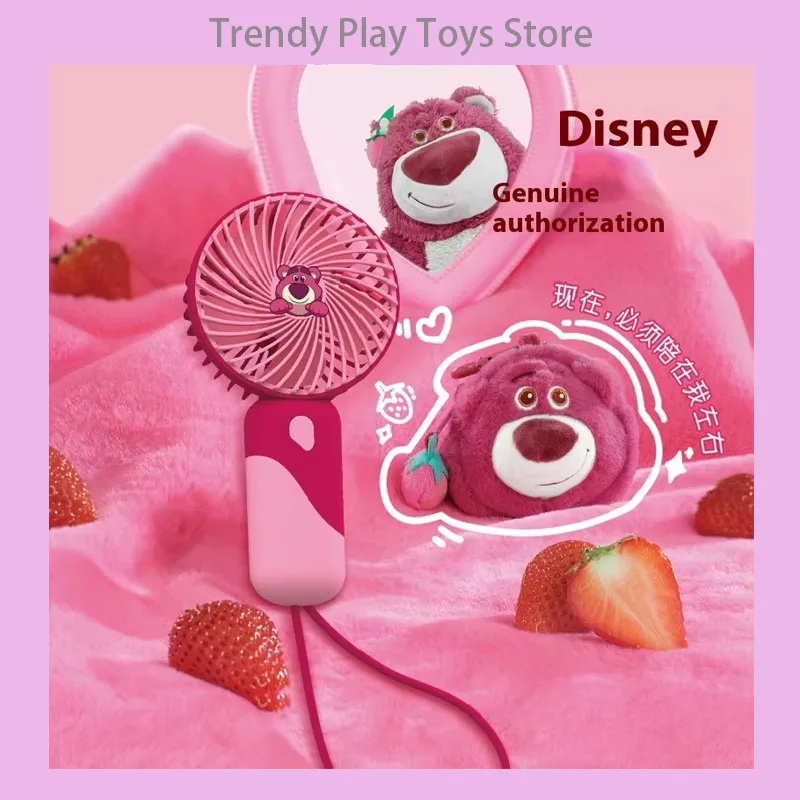 New Disney Mini Home Simple namontovaný ventilátor Outdoor Camping Prenosné vrecko Dlhé životné množstvo redukcie hluku vrecká nabíjanie malého ventilátora