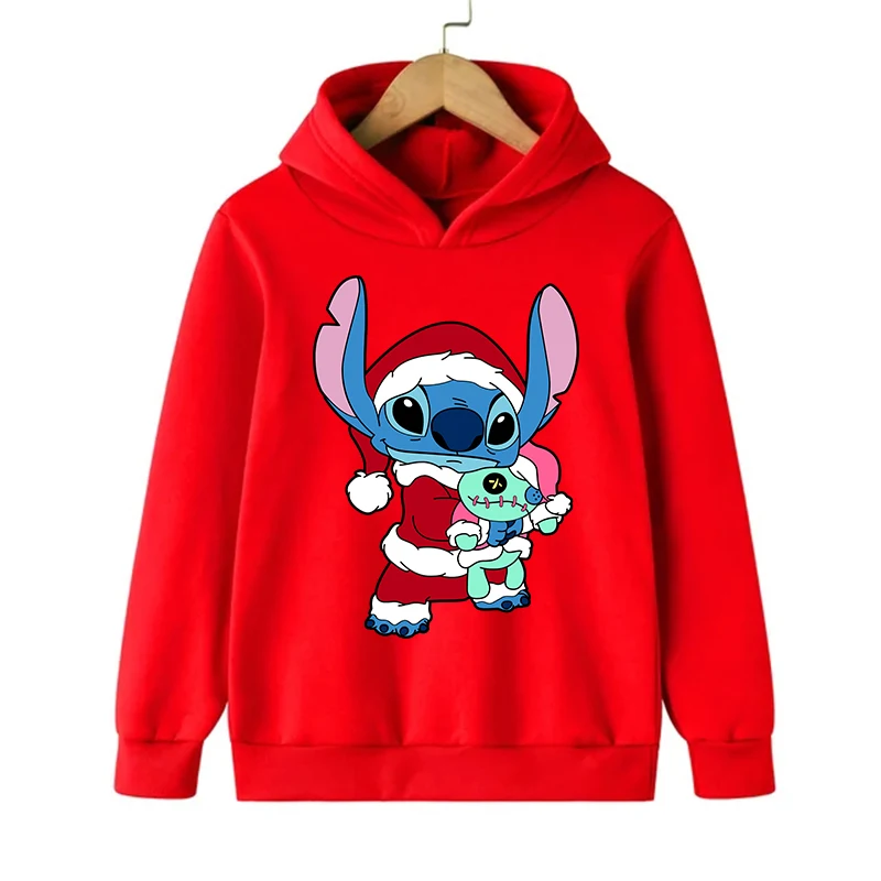 New Disney Stitch Hoodie vianočné deti Cartoon Cloth
