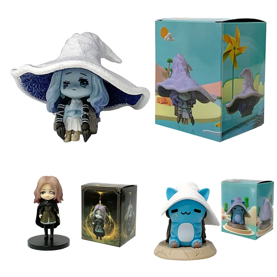 New Elden Ring Perifery Anime Obrázok 6.5-9 cm q Verzia Mini Ranni Martha Mackintosh Ornament Ozdoby Doll Hračky pre dieťa