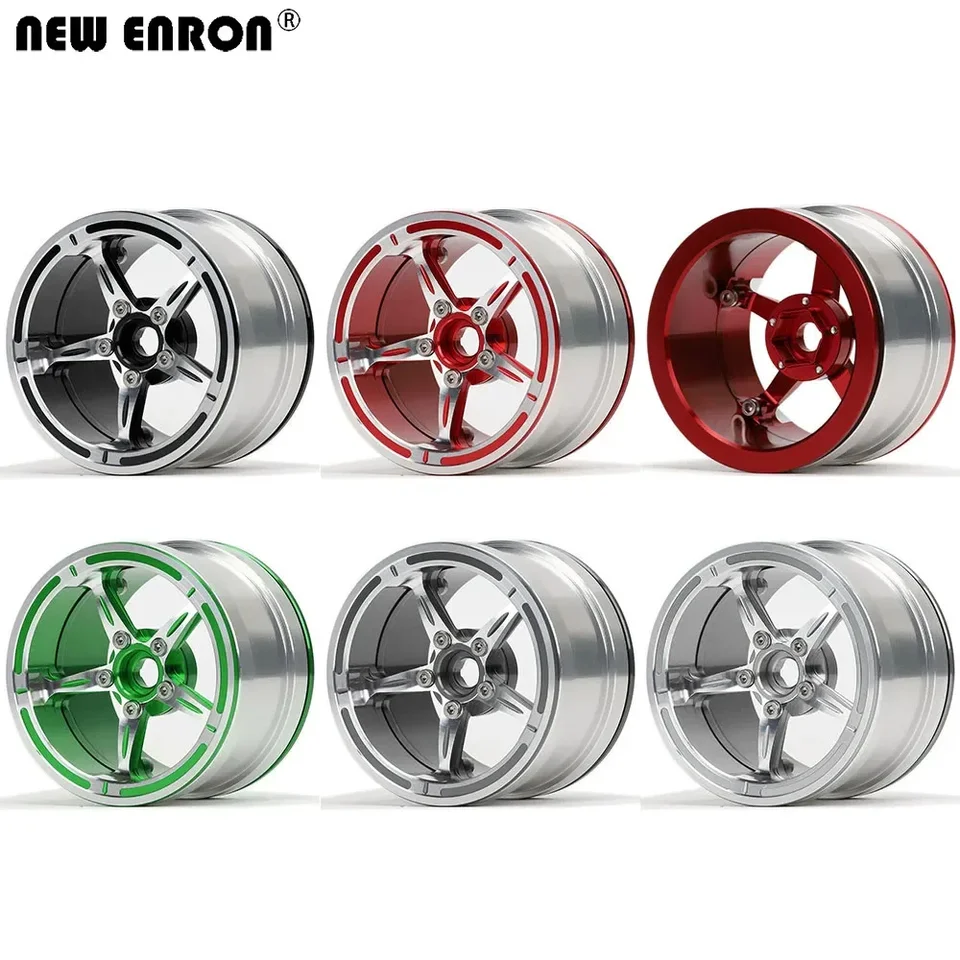 New Enron 2,2 palca zliatiny 5 lúčov kolesá kolesá pre 1/10 RC Crawler Car Axial SCX10 II 90046 90053 RR10 Wraith 90048 TRX6