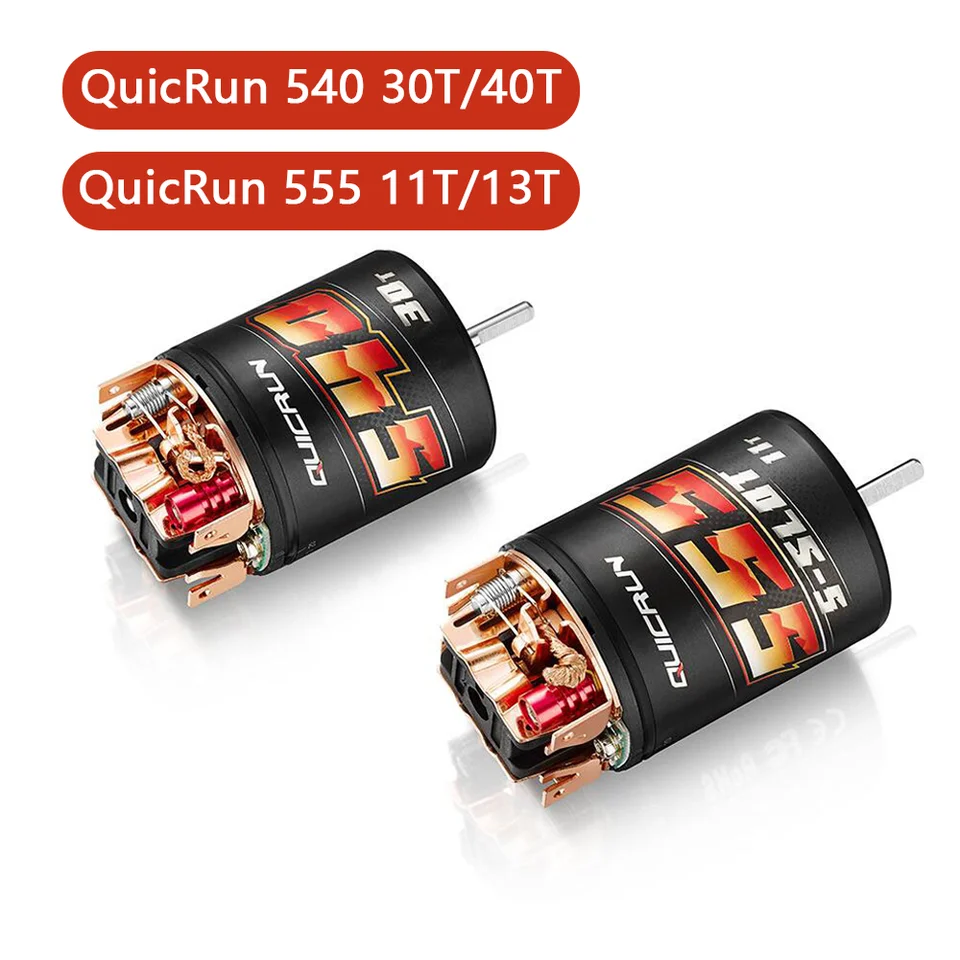 New Hobbywing Quicrun 540 30T 40T 555 11T 13T Brushed Motors pre 1/10 RC Model Con Crawler Buggy Doplnky doplnkov