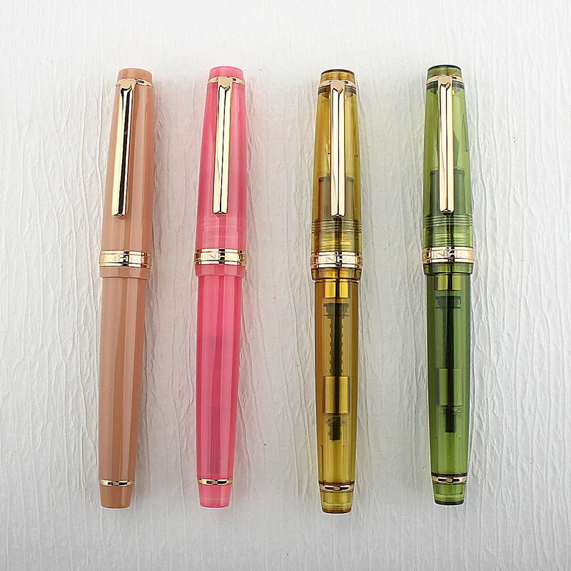 New Jinhao 82 Transparentné mlieko čajové pero Pen Akryl f 0,5 mm hnibs školské kancelárske potreby podniky písanie atramentov