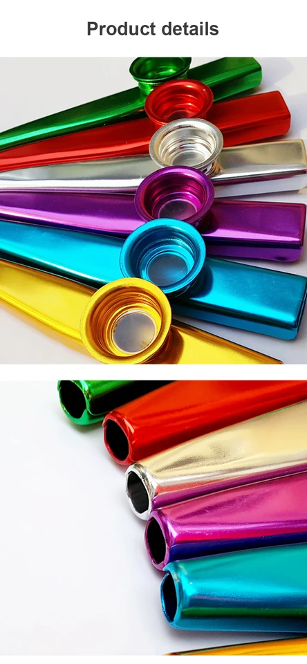 New Metal Kazoo Lightweight Prenosný pre začiatočníkov Flute Instrument Music Lovers Woodwind Instrument Good Companion pre gitaru