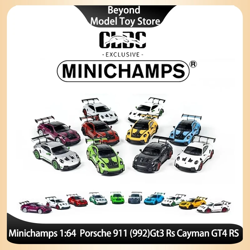 New Minichamps 1:64 Porsche 911 (992) GT3 RS Cayman GT4 RS CLDC TARMAC WORKS MODEL MODEL COLLECTION Collection Toy Gire