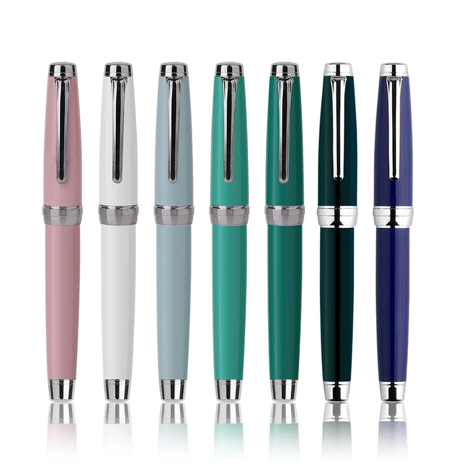 New Moon 3 Metal Fountain Pen Molandi Color Kórejský študent písací tréning atramentu Pens Office School Dodávky Vynikajúce darčekové pero