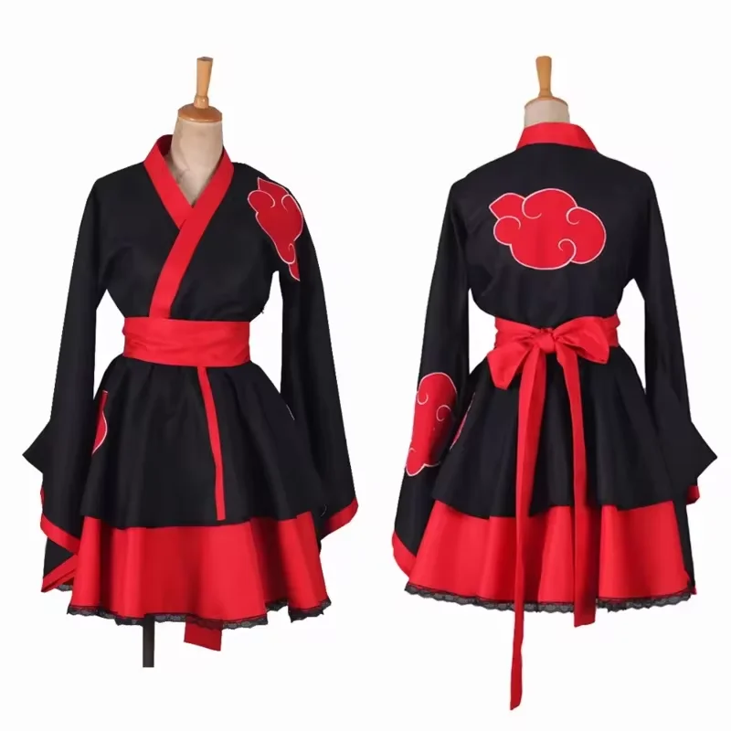 New Ninja Cosplay Anime Kimono Dress Girl Halloween kostým pre detskú sukňu festival karneval maskovanie žien maškaráda