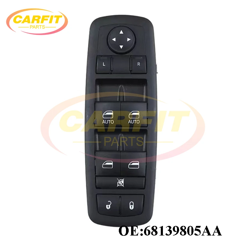 New OEM 68139805AA 68231805AA 68139805AB 56046823AC Prepínač hlavného okna pre 11-17 Dodge Charger Chrysler 300 Automatické diely