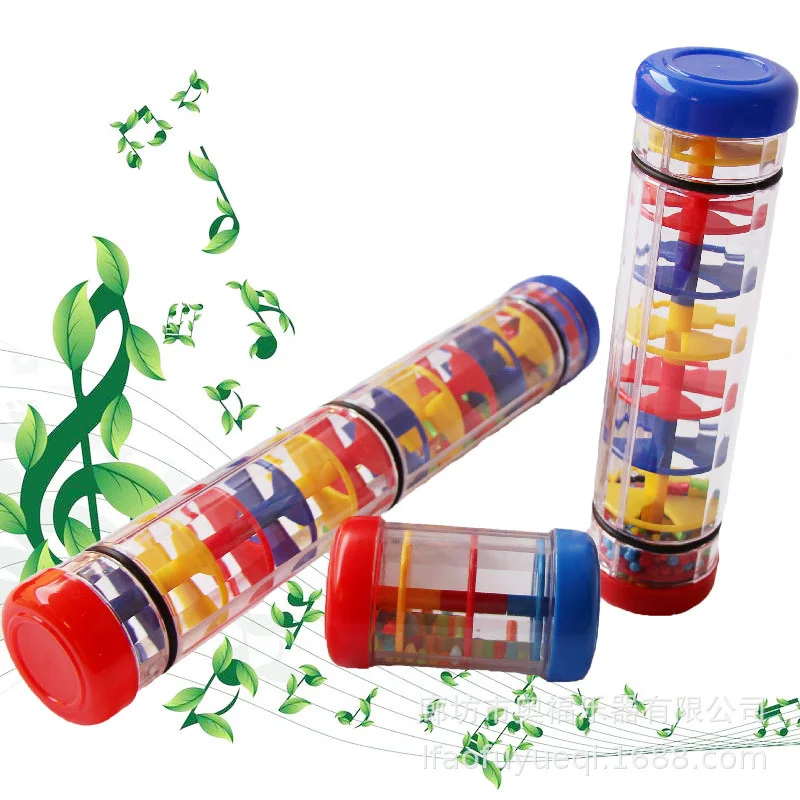New Rainmaker Rain Stick Musical Hračky pre batoľa ručne trasúceho sa hudobnej hračky Hray Early Education Instrument Hray Populárne pre deti