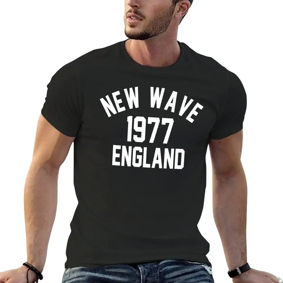 New Wave 1977 Anglicko Tričko Summer oblečenia Sublime Essential T košeľa Veľké a vysoké tričká