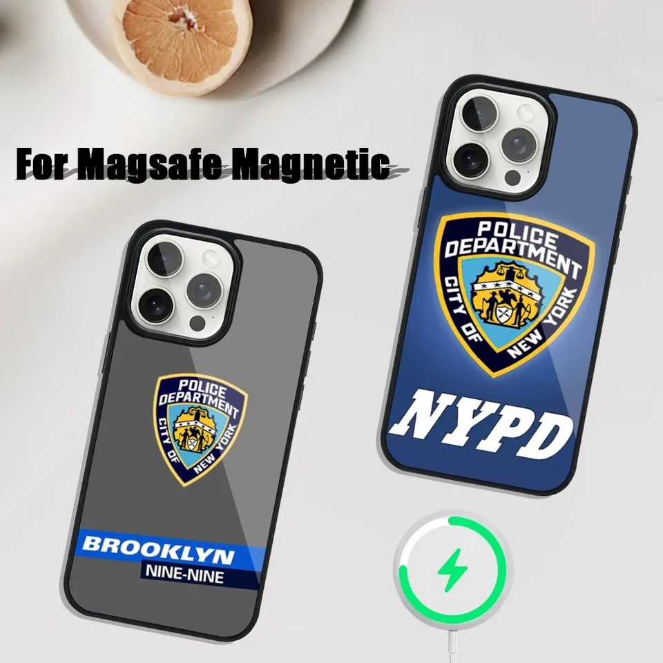 New York N-NYPD COOL 99 PANY TELEFÓN PRE iPhone Pro 11 Max 13 12 14 MINI 15 PLUS MAGSAFE MAGNETICKÝ WIRELESS SHELL