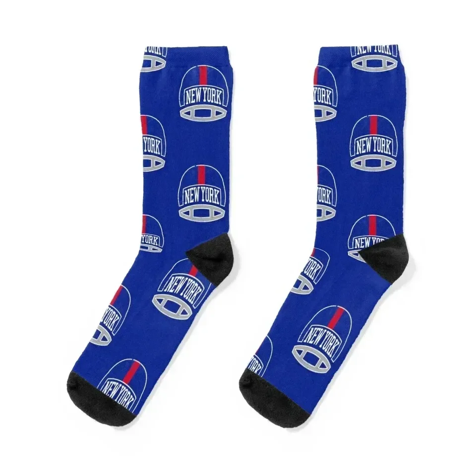 New York Retro prilba - modré ponožky Veľkoobchod Športovej špičky proti šmyku futbalové Halloween Men ponožky Dámske