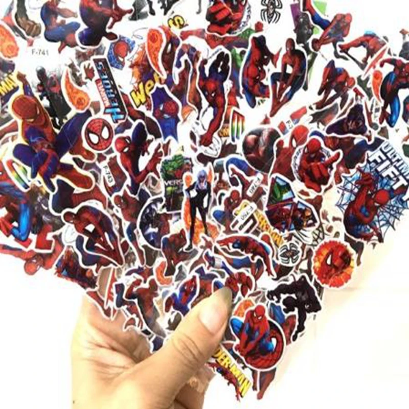 NEW1/ 6/12 Listy 3D Puffy Bubble Stumpers Cartoon Peter Pan Spider Animal Waterpoof DIY Stickers PVC Darčeky pre deti