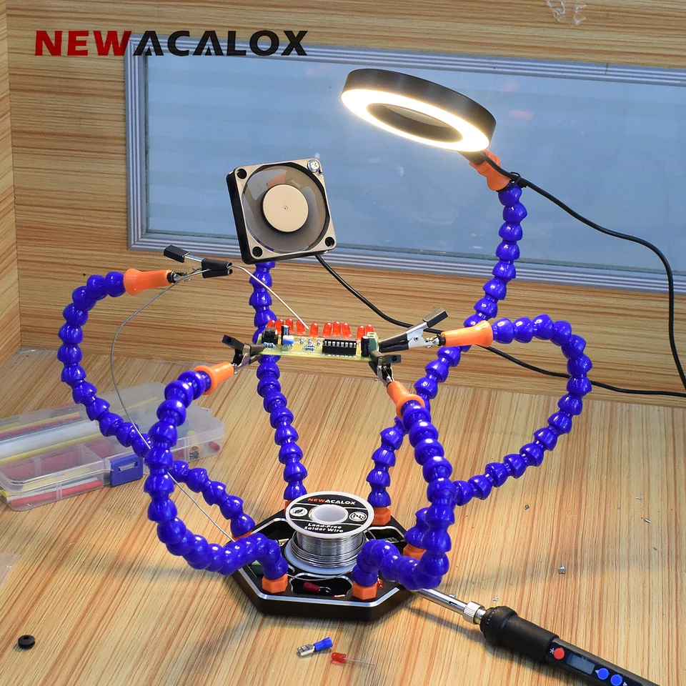 NEWACALOX MULTI SOLDINGERS HELP HODNOTNÁ RAKA TRETIA RUKU 3X ZAMESTNENIE USB DC VÁŽNOSTI SLAKTÁRNEHO SLACKETU SLAKTÁRNE OPATNU