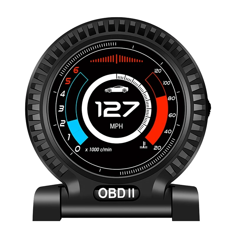 Newcar Head-Up Displej OBD2 HUD Multi-meter teplota vody LCD HUD Displej OBD2 SYSTÉM SYSTÉM PALIKA SPALU PALIKA GPS Rýchlosť alarmu