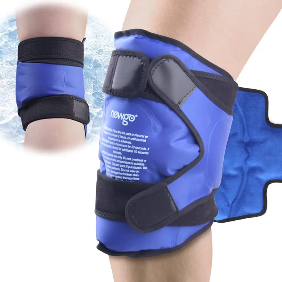 Newgo Ice Pack pre zranenia opakovane použiteľný koleno zabalenie horúcej studenej tlakovej terapie Relief Gel Gel Knoe