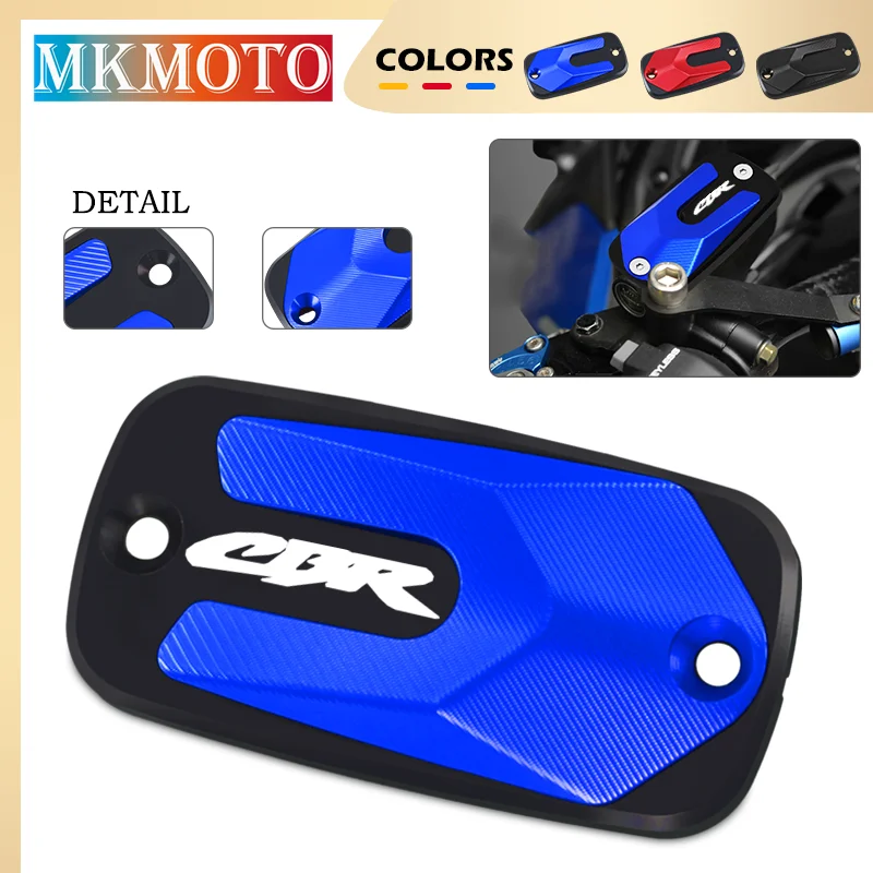 Newlest pre CBR650R 650F CBR600RR 1000RR 1100XX Motocykel CNC príslušenstva prednej brzdovej kvapaliny Caps Caps Caps Oil Tank Covers CBR