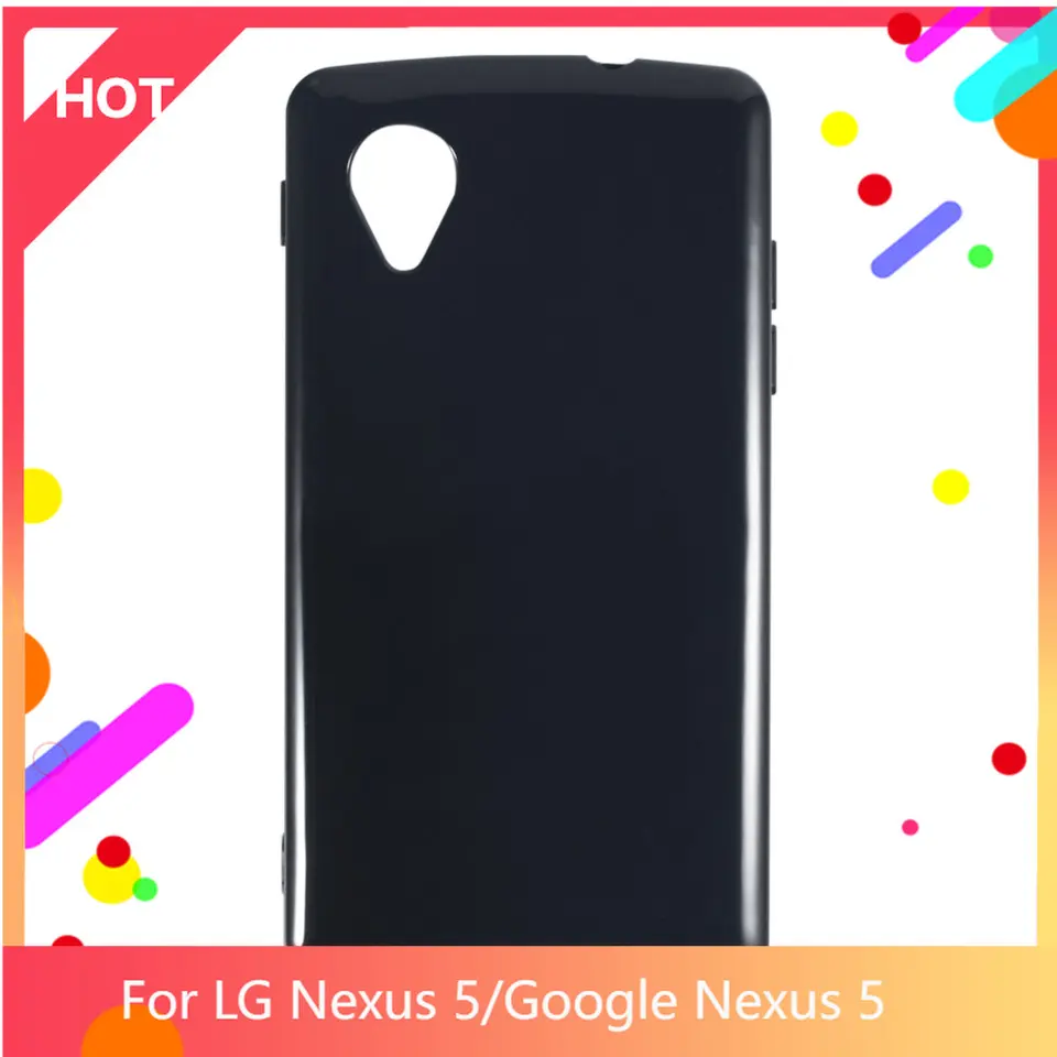Nexus 5 puzdro Matt Soft Silikone TPU zadný kryt pre Google Nexus 5 Puzdro telefónu Slim Shockasive