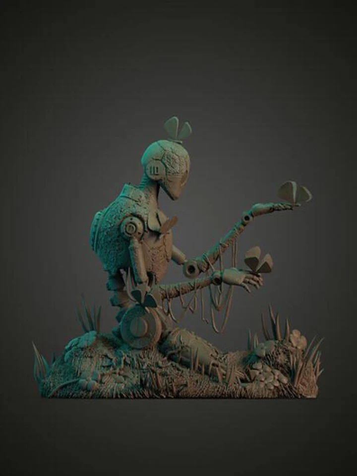 Nezasiahnutý 1/24 Moderný fantasy dôstojník vojak SIT živice FITUÁLNE MODELY MODEL