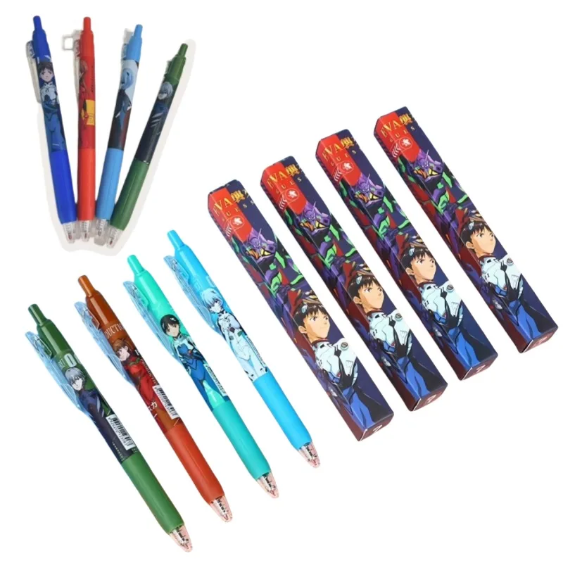 Neón Genesis Evangelion Eva Asuka Ayanami Rei Blind Box Pen Kreatívna osobnosť Čierne tlačové gélové pero Learning Stationsery Ceny Ceny