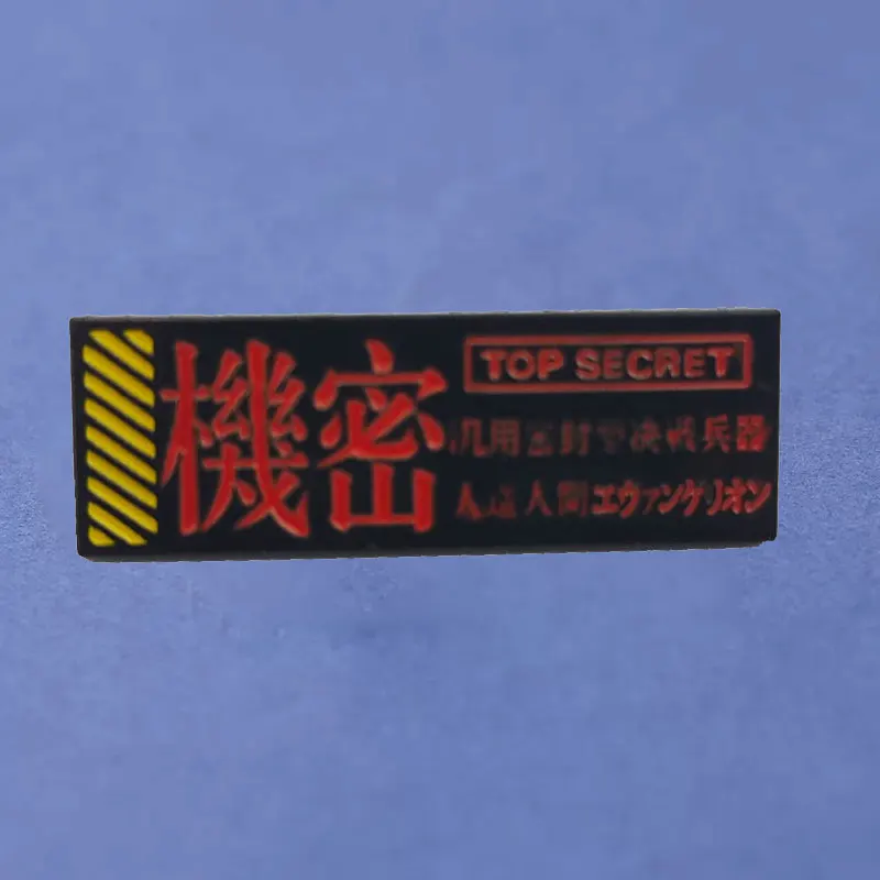 Neón Genesis Evangelion Secret Archives Smalt Pins Zhromažďovanie prísne tajných kovových karikatúr Broš
