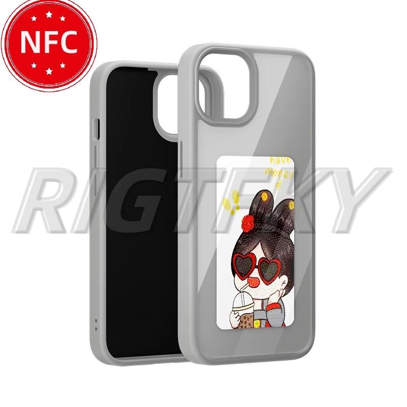 NFC DIY Obrázok atramentový puzdro pre iPhone 16 15 14 13 12 11 11 Pro Max