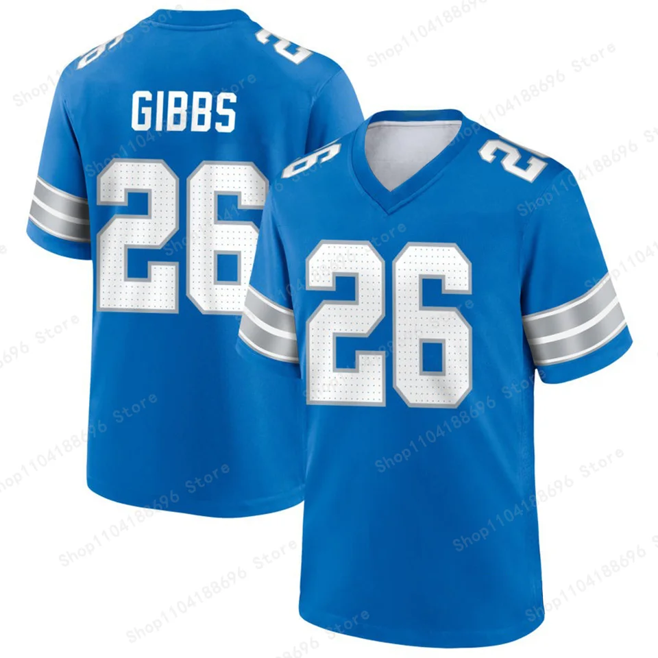 NFL futbal Detroit Lions Tím číslo Plné tréningové dresy priedušné rýchle suché Pohodlné priedušné priedušné nevyhnutnosť pre fanúšikov