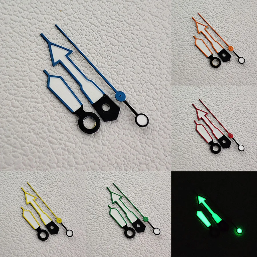 NH35 Hands New Red Green Yellow Blue Orange Hands C3 Green Luminous Modify Doplnok hodiniek pre NH35 NH36 4R Automatický pohyb