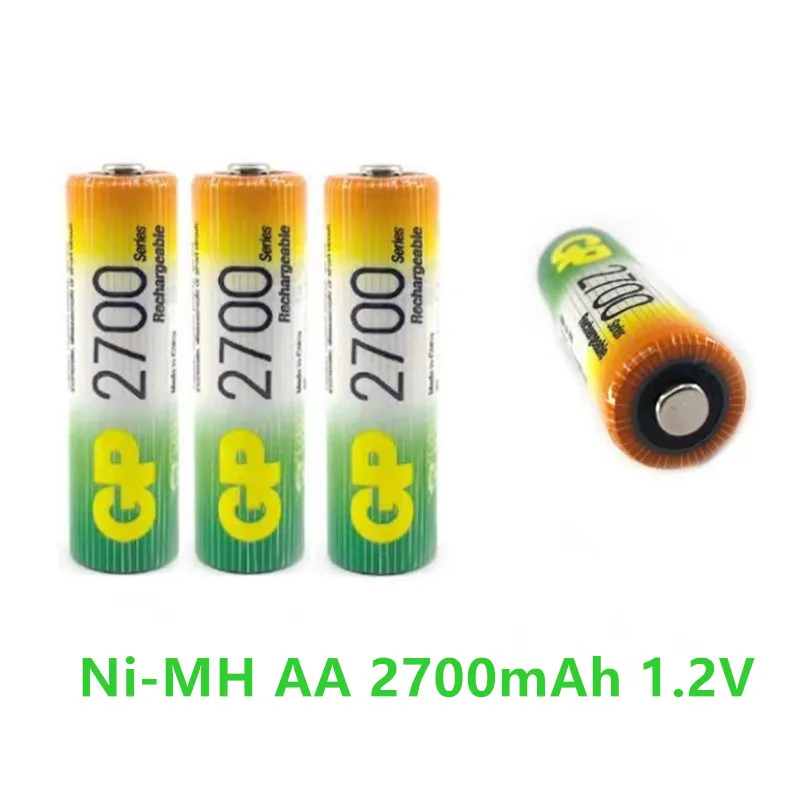 NI-MH AA 2700MAH 1,2 V Nabíjateľná batéria veľká kapacita pre diaľkové ovládanie, nabíjateľné batérie s elektrickými hračkami