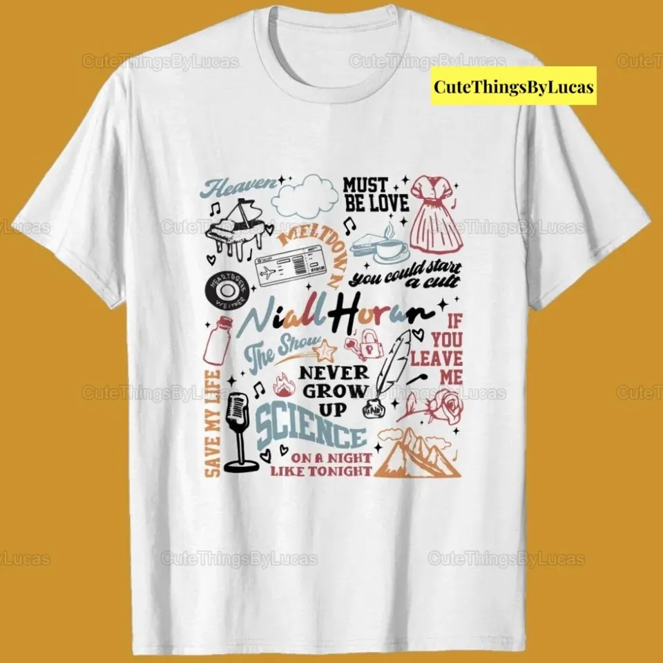 Niall Horan košeľa The Show Niall T-Shirt Niall Tour Niall Horan 2024 Tour Tour Tour The Show Live On Tour Fan Gift Concert Outfit On