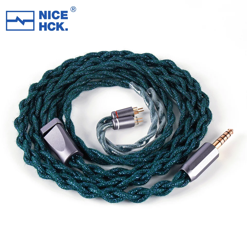 NICEHCK GREENGOD Keramický kábel slúchadla zliatiny medi 0,78 2pin Vymeňte audiofilový kábel pre S12 PRO HEXA HIMALAYA STARFIELD2 IEM