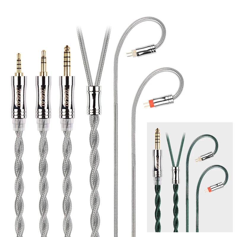 NICEHCK JIALAI JLY3 HIFI UPDATE SADLOPLADOVÝ KABEL STRIEBAJÚCE OCC 3,5/2,5/4,4 mm MMCX/QDC/0,78 mm 2pin pre EDX PRO ZSN CRA ZERO