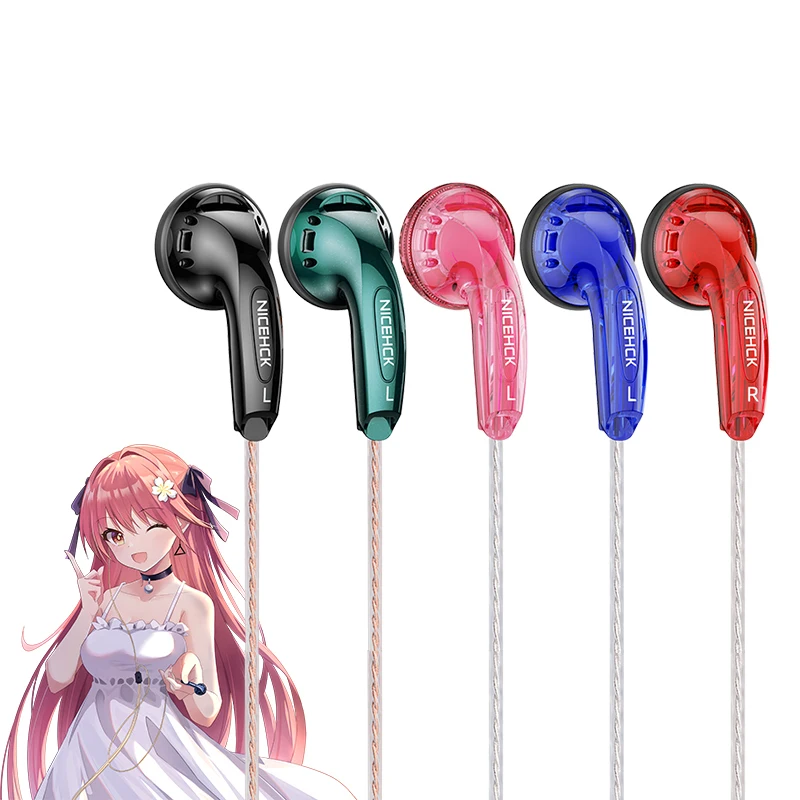 NiceHCK YD30 UV lana povrch 3,5 mm HIFI Hudba káblová slúchadlá 15,4 mm Dynamický HD mikrofón