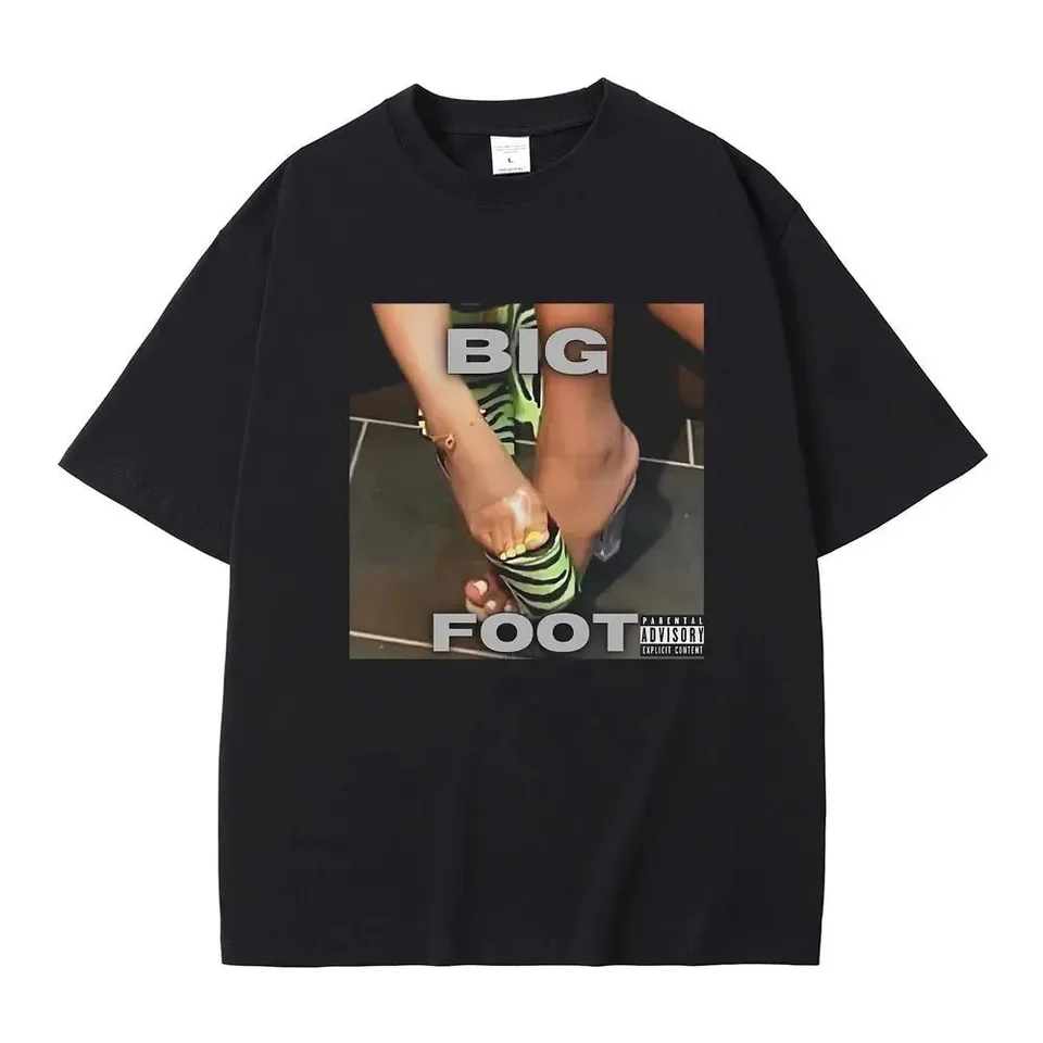 Nicki Minaj Big Foot Album Tričko Pánske a dámske módne hip hopové tričko Tričko Príležitostné extra veľké tričko retro krátke rukávy