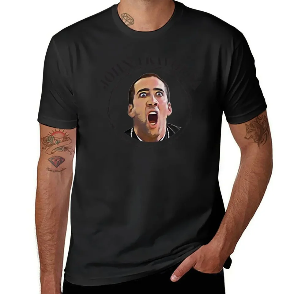 Nicolas Cage Face Off-dizajn 2 čierne tričko s rýchlym sušením anime oblečenie Nové vydanie pánske biele tričká