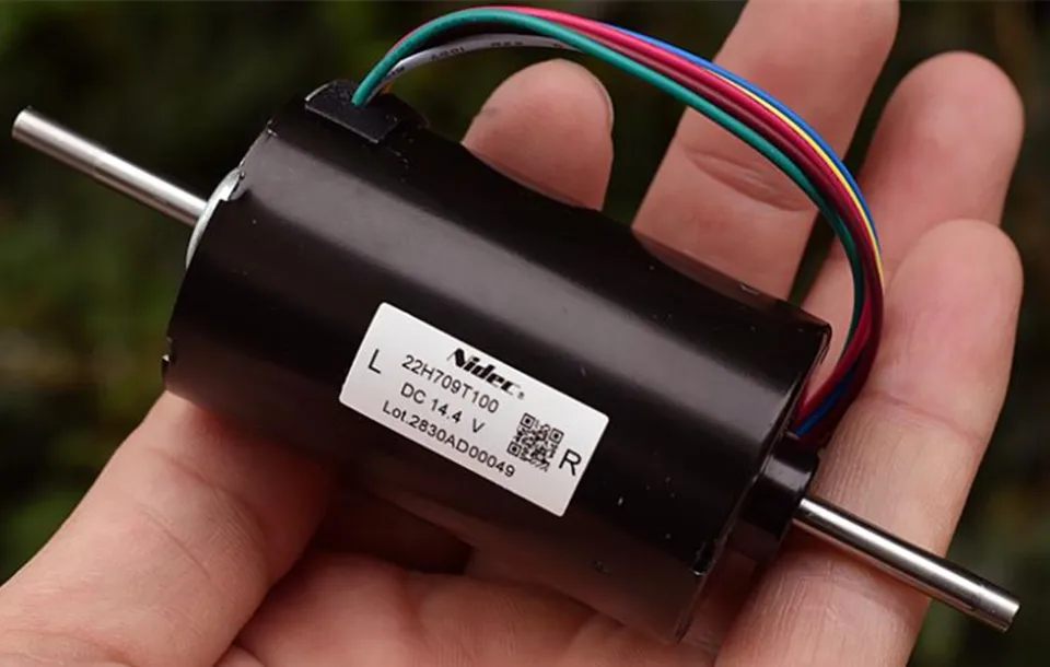 NIDEC Brushless Motor DC12-18V BLDC Trojfázové osem-drôty s halou s dvojitou loptičkou s dvojitou osou bez kefy bez kefy
