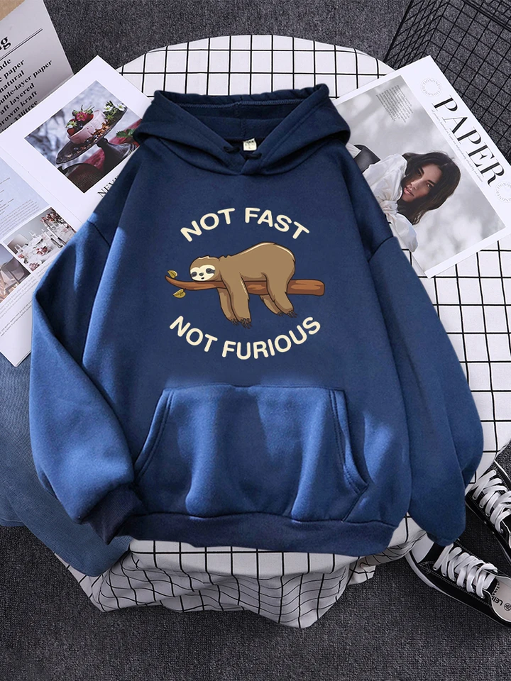 Nie rýchlo, nie zúrivo lenivosť spí visí z vetiev Streetwear Woman Kreativita teplá mikina roztomilé fleecové mikiny jesenná kapucňa