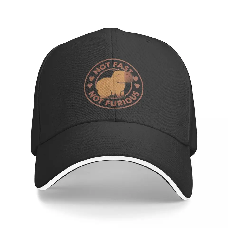 Nie rýchlo, nie zúrivý Capybara baseball čiapka pre dospelý módny klobúk otec klobúk nastaviteľné Snapback Caps Golf klobúky Letné klobúky