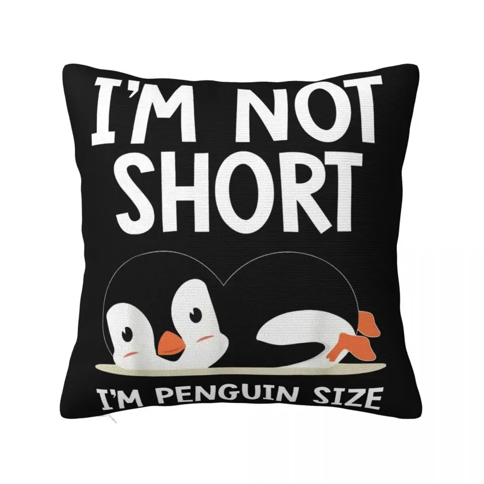 Nie som krátky im tučniak roztomilý milenec Penguin Gifts Game Punk Anime Steampunk čerstvý dizajn Krásny dizajn vankúš