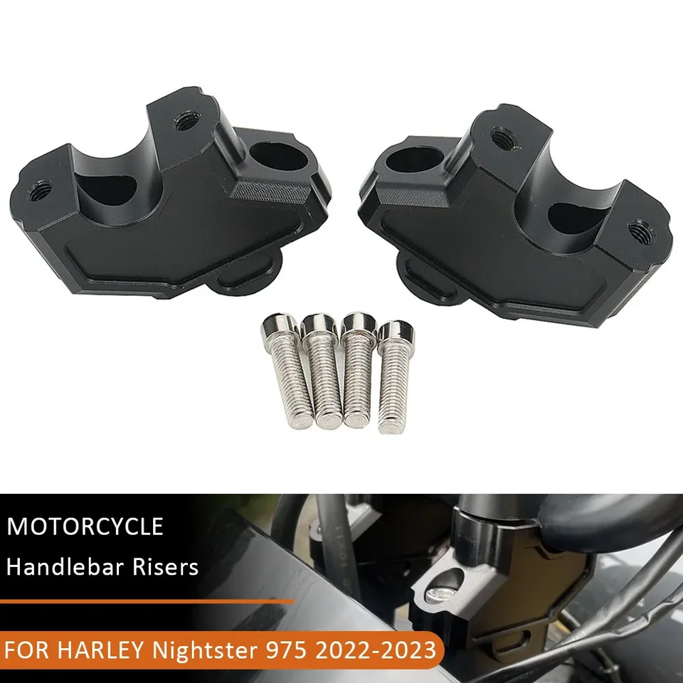 Nightster975 Motocyklové riadidlá Riser Riser Bar Clamp Clamp Clamp pre Harley Davidson Nightster 975 RH975 RH 975 2022 2023