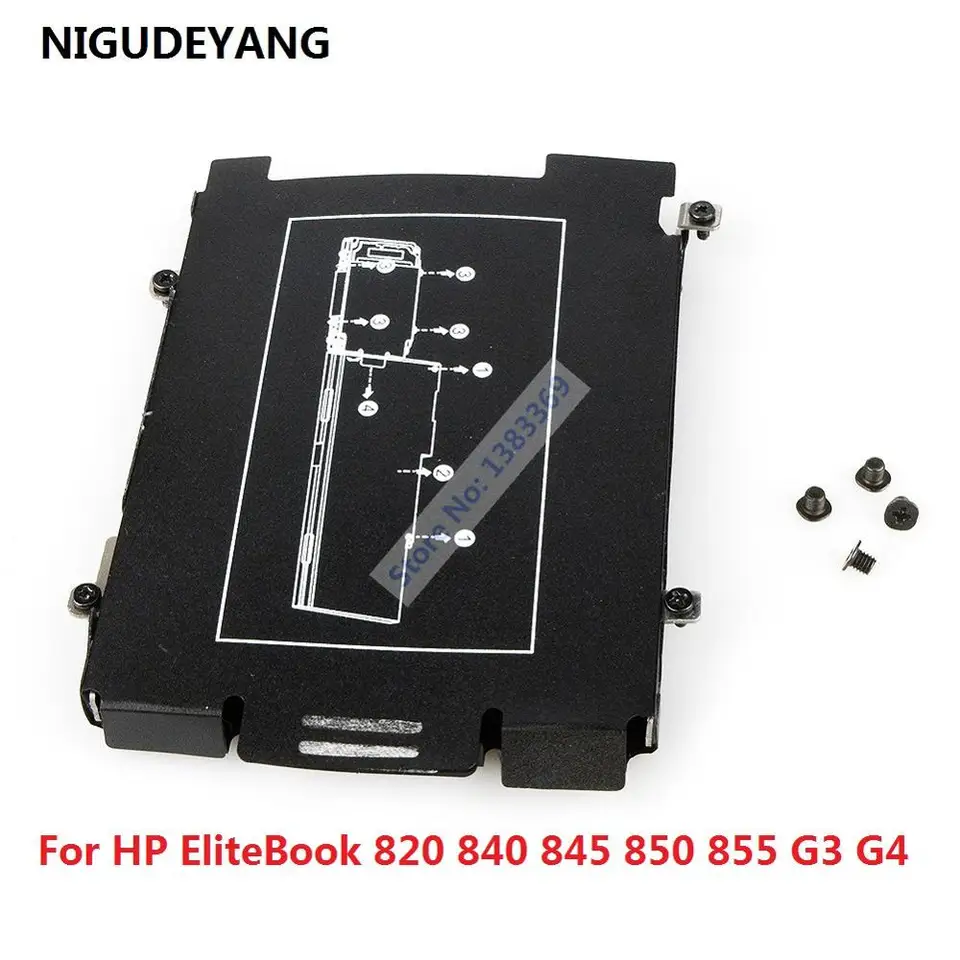 Nigudeyang Nový pre HP EliteBook 820 840 845 850 855 G3 G4 SATA HDD SSD 2.5 Rám na pevnom pohone Caddy Rám