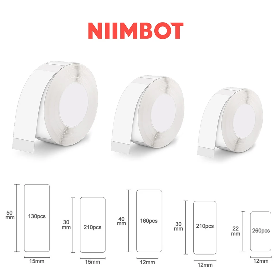 Niimbot D11 D110 D101 Mini Thermal Label Printer Paperodotes proti nalejovej tlačovej štítku páska na škrabanecká nálepka na škrabanú pásky