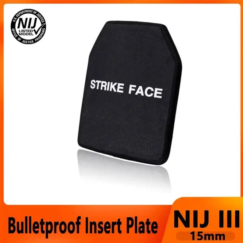 NIJ trieda III Pure PE Bulletproof Plate 25x30cm trieda 3 Bulletproof Tater Tater Tafl Insertion Batlack Batch Deck Body Armor Banr