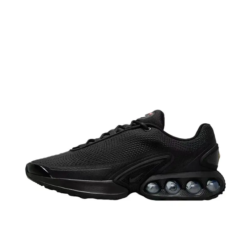 Nike Air Max DN Pohodlné, jednoduché, nízko strihané, ľahké, odolné, športové vonkajšie život, neformálne bežecké topánky pre mužov, čierna