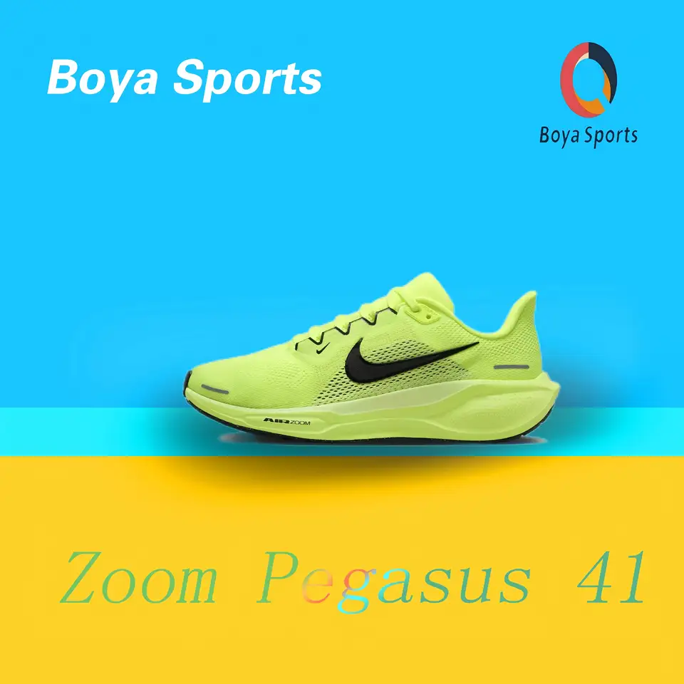 Nike Air Zoom Pegasus 41 Pánske a dámske bežecké topánky Odlučovanie neformálnych tenisiek odolných voči opotrebovaniu zelené